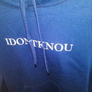 IDKU men's dark blue sweater